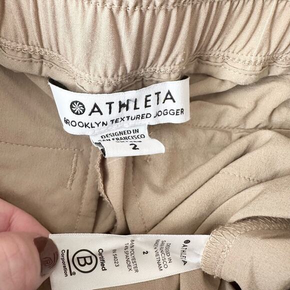 Athleta Brooklyn Textured Jogger in Windowpane Silt Size 2 - Picture 9 of 11